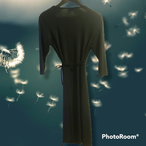 Little Black Wrap Dress - Picture 4 of 10